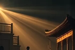 茶山来客温情片茶山清晨画面