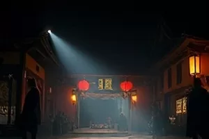 星轨之下科幻短片空间站灯光场景